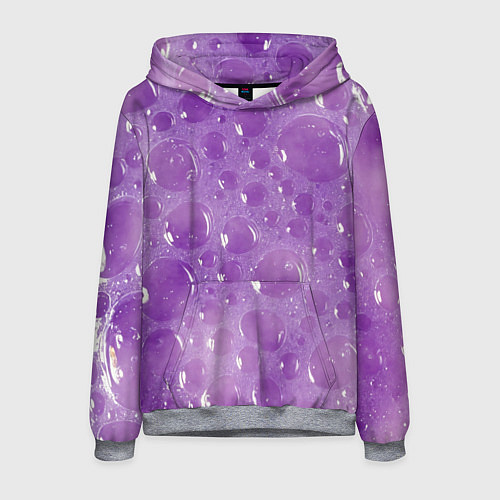Мужская толстовка Фиолетовая пена / 3D-Меланж – фото 1