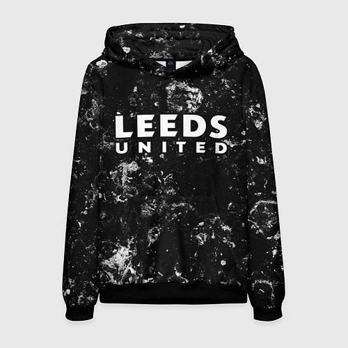 Мужская толстовка Leeds United black ice / 3D-Черный – фото 1