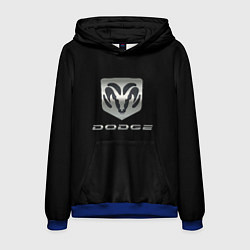 Толстовка-худи мужская Dodge logo, цвет: 3D-синий
