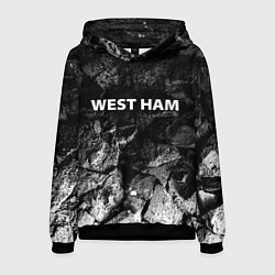 Толстовка-худи мужская West Ham black graphite, цвет: 3D-черный