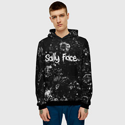 Толстовка-худи мужская Sally Face black ice, цвет: 3D-черный — фото 2