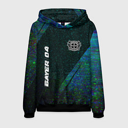 Мужская толстовка Bayer 04 glitch blue