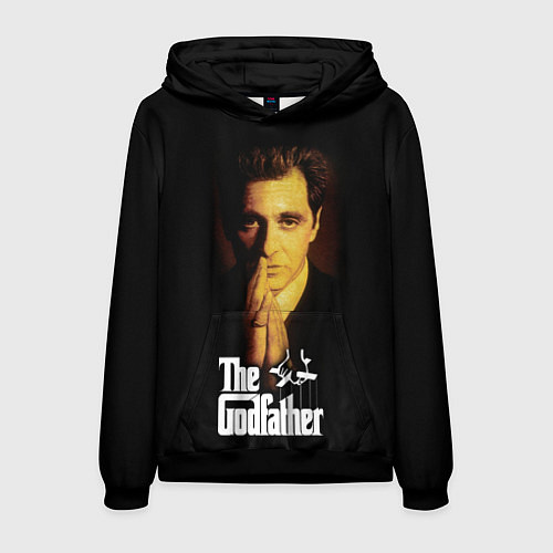 Мужская толстовка The Godfather - Michael Corleone / 3D-Черный – фото 1