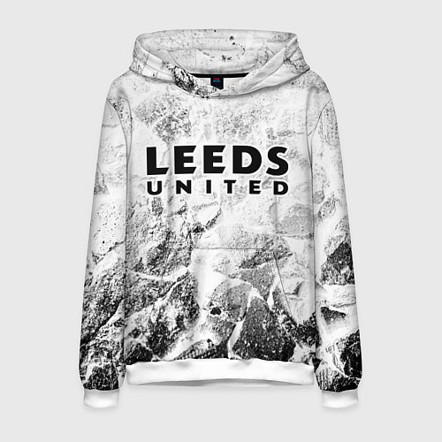 Мужская толстовка Leeds United white graphite / 3D-Белый – фото 1