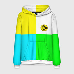 Толстовка-худи мужская Borussia color cport, цвет: 3D-белый