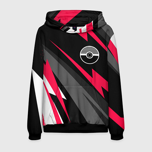 Мужская толстовка Pokemon electro lines / 3D-Черный – фото 1