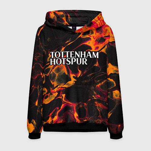 Мужская толстовка Tottenham red lava / 3D-Черный – фото 1