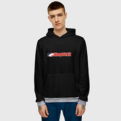 Толстовка-худи мужская Limp Bizkit logo rock, цвет: 3D-меланж — фото 2