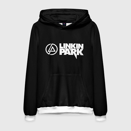 Мужская толстовка Linkin park logo rock music / 3D-Белый – фото 1