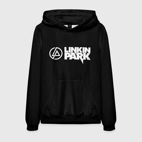 Мужская толстовка Linkin park logo rock music / 3D-Черный – фото 1