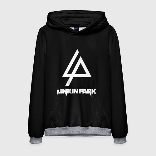 Мужская толстовка Linkin park logo brend music / 3D-Меланж – фото 1