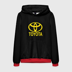 Толстовка-худи мужская Toyota yellow, цвет: 3D-красный