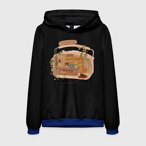 Мужская толстовка Ведьмина служба доставки: Studio Ghibli / 3D-Синий – фото 1