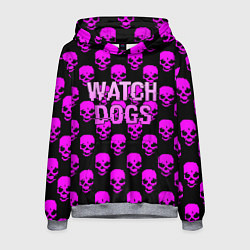 Мужская толстовка Watch dogs neon skull