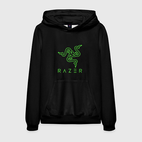 Мужская толстовка Razer logo brend / 3D-Черный – фото 1