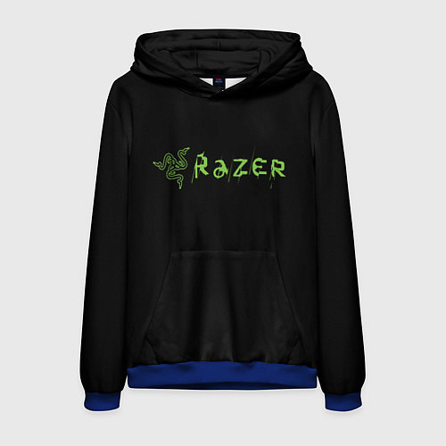 Мужская толстовка Razer brend steel / 3D-Синий – фото 1