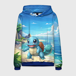 Толстовка-худи мужская Pokemon Squirtle, цвет: 3D-синий