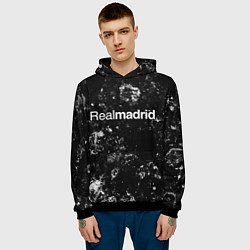 Толстовка-худи мужская Real Madrid black ice, цвет: 3D-черный — фото 2