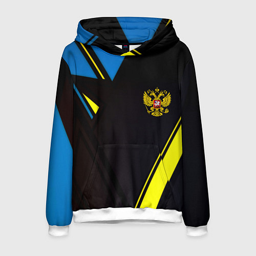 Мужская толстовка Имперская Россия спорт геомтерия / 3D-Белый – фото 1