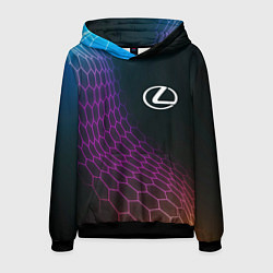 Мужская толстовка Lexus neon hexagon