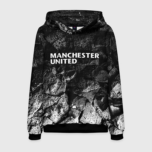 Мужская толстовка Manchester United black graphite / 3D-Черный – фото 1