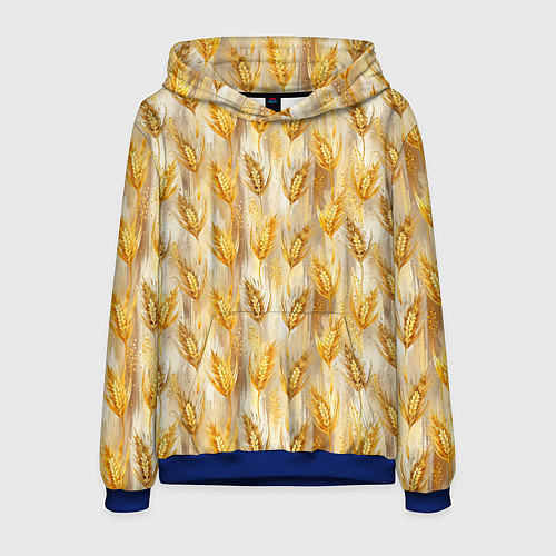 Мужская толстовка Золотая нива / 3D-Синий – фото 1