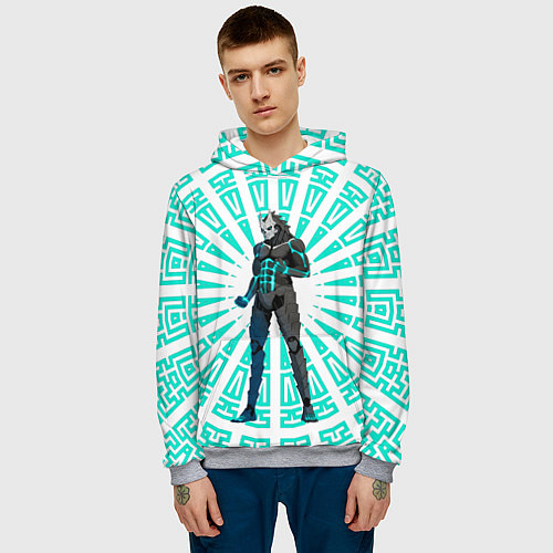 Мужская толстовка Кафка Хибино в форме кайдзю / 3D-Меланж – фото 3