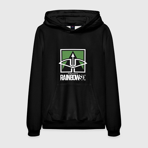 Мужская толстовка Rainbow six action games / 3D-Черный – фото 1