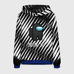 Толстовка-худи мужская Among us текстура, цвет: 3D-синий