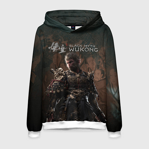 Мужская толстовка Sun Wukong Black myth wukong / 3D-Белый – фото 1