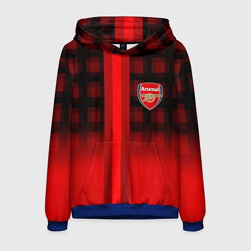 Мужская толстовка Arsenal fc sport geometry steel / 3D-Синий – фото 1