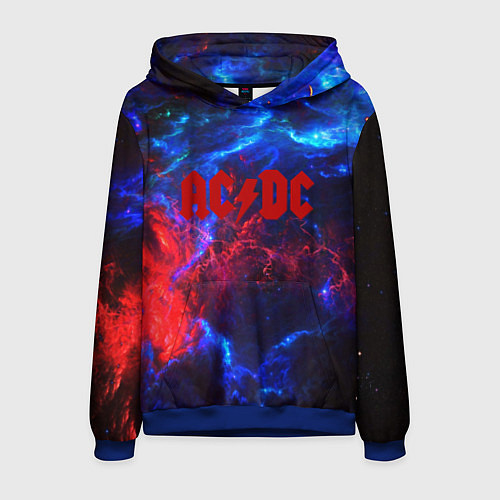 Мужская толстовка AC DC space / 3D-Синий – фото 1