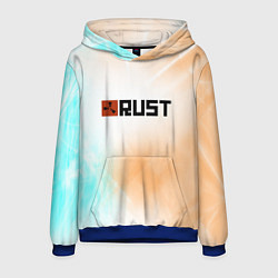 Толстовка-худи мужская RUST gradient, цвет: 3D-синий