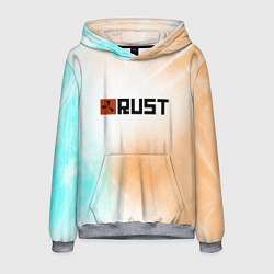 Толстовка-худи мужская RUST gradient, цвет: 3D-меланж