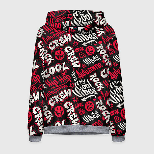 Мужская толстовка Крутая команда / 3D-Меланж – фото 1