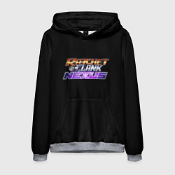 Толстовка-худи мужская Ratchet & Clank logo, цвет: 3D-меланж