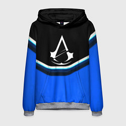 Толстовка-худи мужская Assassins Creed logo abstergo, цвет: 3D-меланж