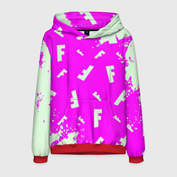 Мужская толстовка Fortnite pattern pink