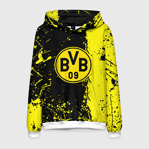 Мужская толстовка Borussia fc краски / 3D-Белый – фото 1