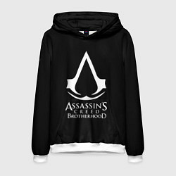 Толстовка-худи мужская Assassins Creed brotherhood, цвет: 3D-белый