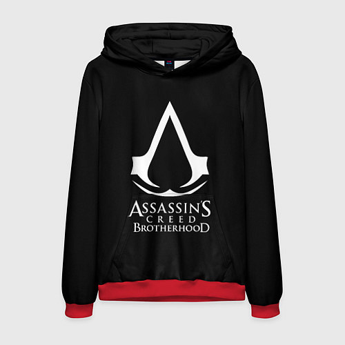 Мужская толстовка Assassins Creed brotherhood / 3D-Красный – фото 1