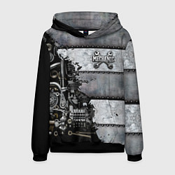 Толстовка-худи мужская Mechanic Iron, цвет: 3D-черный