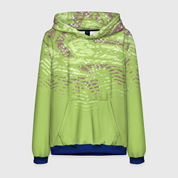 Толстовка-худи мужская Крокодила кожа абстракция, цвет: 3D-синий