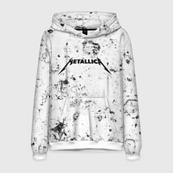 Толстовка-худи мужская Metallica dirty ice, цвет: 3D-белый