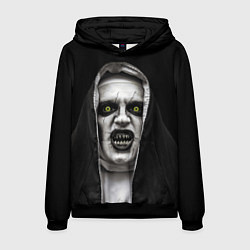 Толстовка-худи мужская Ужасная монашка, цвет: 3D-черный