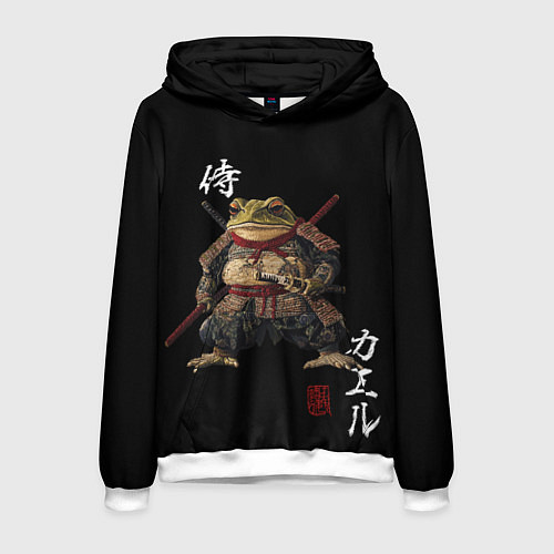 Мужская толстовка Жаба войн / 3D-Белый – фото 1