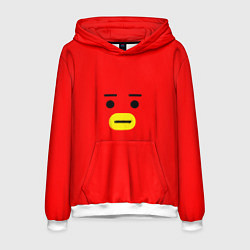 Толстовка-худи мужская BT21 Tata, цвет: 3D-белый