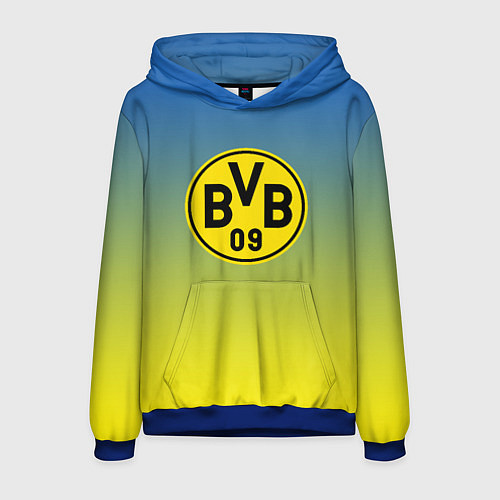 Мужская толстовка Borussia gradient / 3D-Синий – фото 1