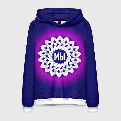 Мужская толстовка Мы в круговом орнаменте рук / 3D-Белый – фото 1