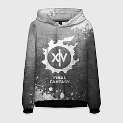 Толстовка-худи мужская Final Fantasy - grey gradient, цвет: 3D-черный